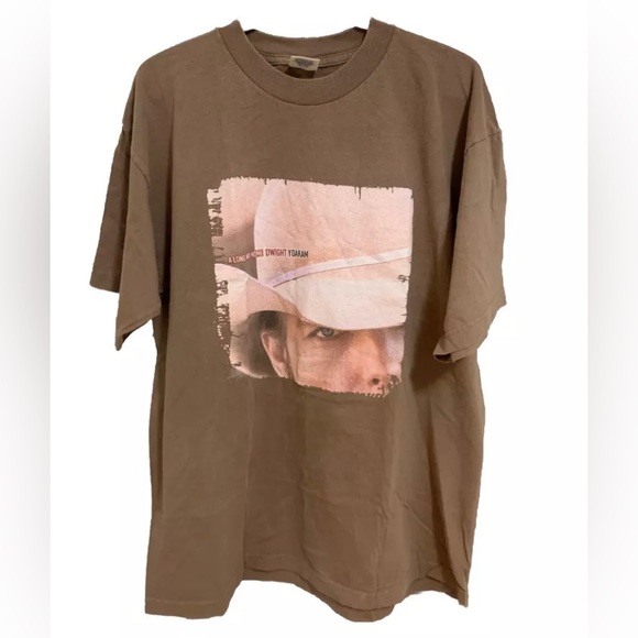 Vintage 1998 Dwight Yoakam Long Way Home Double Sided T-Shirt Sz XL Song List - Picture 1 of 6